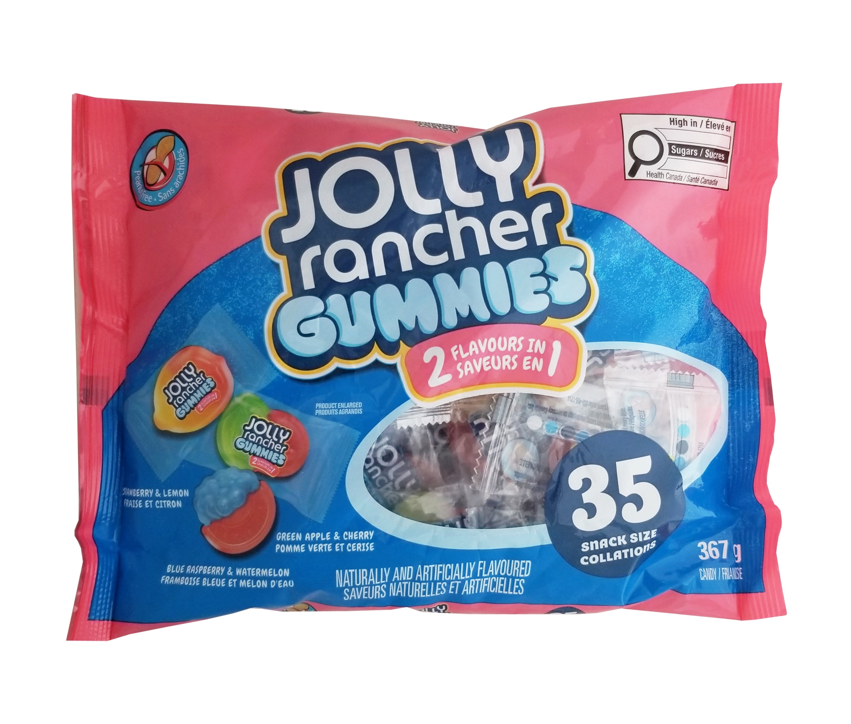 Jolly Rancher 2-in-1 Assorted Gummies, 35ct, 367g/12.8 oz